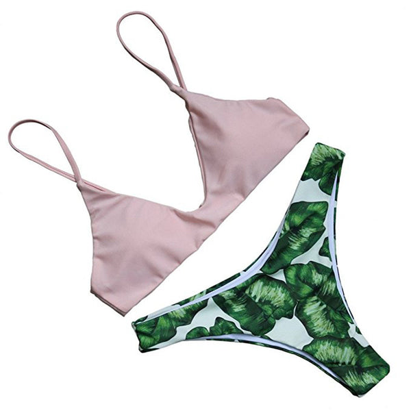 Nude Palm Leaf Bikini