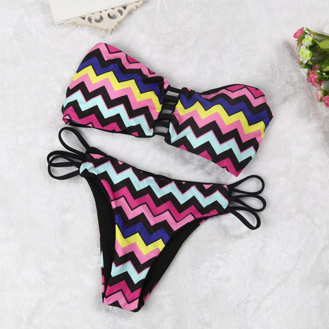 Pink Chevron Bikini