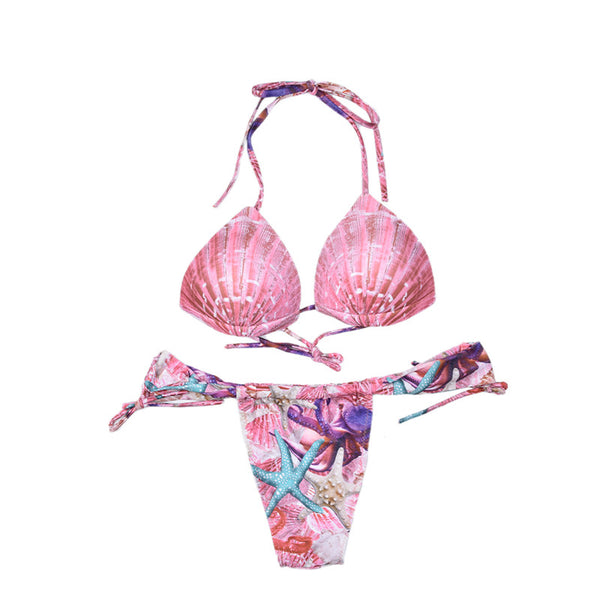 Pink Mermaid Shell Bikini