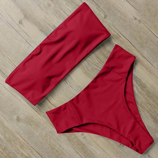 Bandaeu High Waisted Bikini