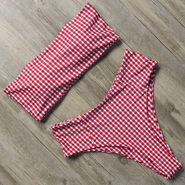 Bandaeu High Waisted Bikini